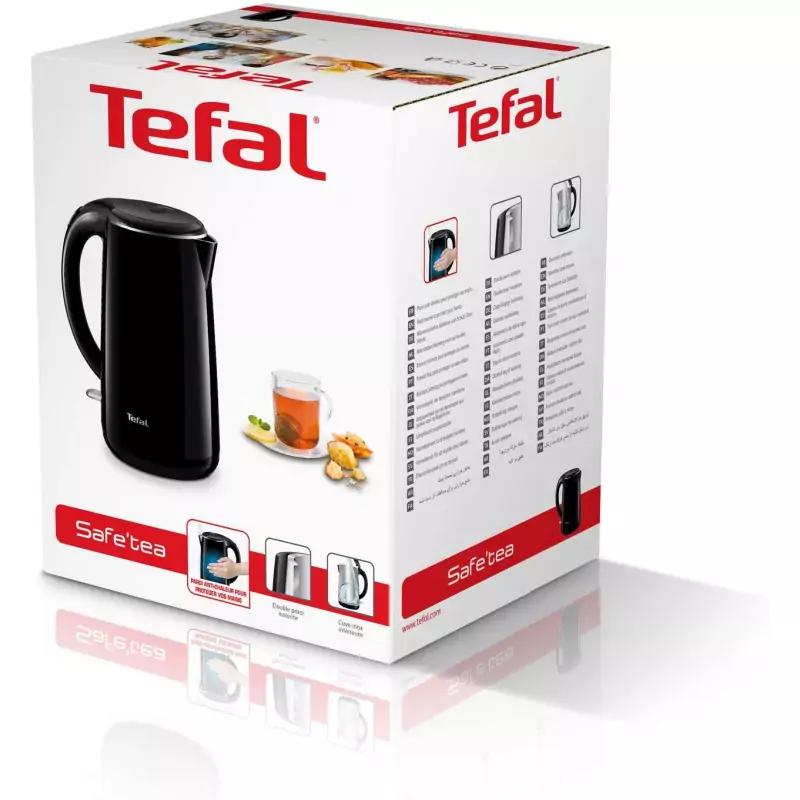 Tefal Bouilloire Safe'tea Noir 1800W 1L KO261810 