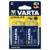 Varta Battery Long-Life D 2Pcs 7379