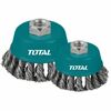 Total Wire Cup Brush with Nut 100mm Grey TAC32041