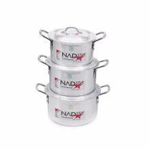 Nadstar8 Cooking Set with Lid 3pcs 2x4