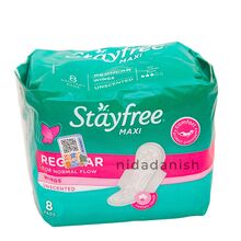 Johnsons Stayfree Maxi Regular With Wings Unscented 8S 4783