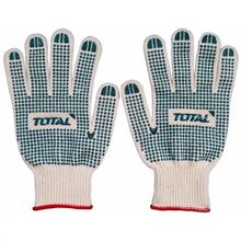 Total Knitted and PVC Dot Gloves TSP11102