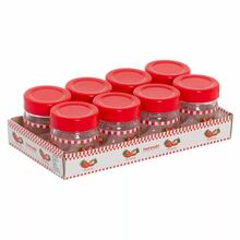 Herevin Jar Honey And Jam 8x40CC Decorated - Strawberry 131503-806