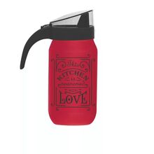 Herevin Liquid Dispenser 1Ltr Decorated - Mat Red 151581-121