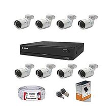 D-Link 8 Channel CCTV 2MP Kit 8PCS Bullet with All Accessories