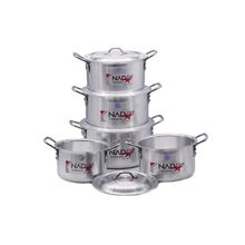 Nadstar8 Cooking Set with Lid 5pcs 2x6