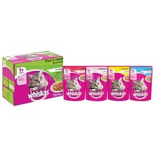 Whiskas Pouch M-Pack Fish & Meat Selection In Jelly 85g Pack Of 48 AS04C