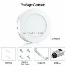Rother Electrical LED Surface Panel Light Round 24W Cool White RLE18307