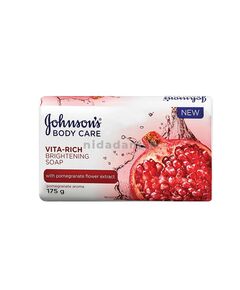 Johnsons Vita Rich Soap 175gm Brightening Pomegranate 20773