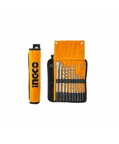 Ingco Hammer Drill Bits and Chisels Set 10pcs AKD2101