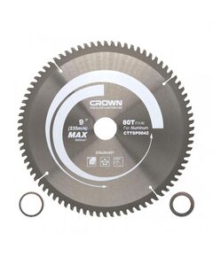 Crown TCT Saw Blade For Aluminium PVC 9inches CTTSP0042