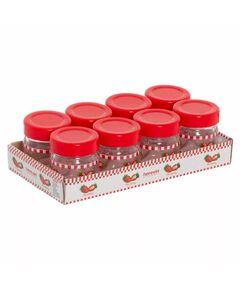 Herevin Jar Honey And Jam 8x40CC Decorated - Strawberry 131503-806