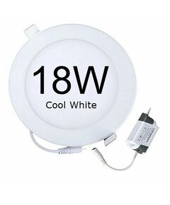 Rother Electrical LED Round Panel Light 18W Cool White RLE18106
