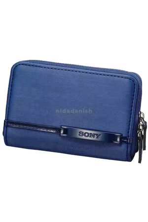 Sony Soft Carrying Case For Cyber Shot Blue With Leather Look LCS-CSVF