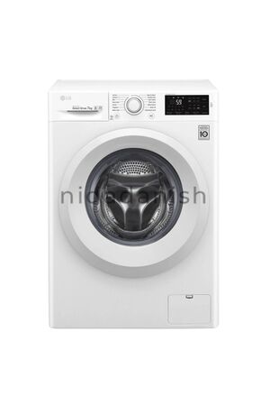 LG Washing Machine 7Kg White Front Load F4J5QNP3W