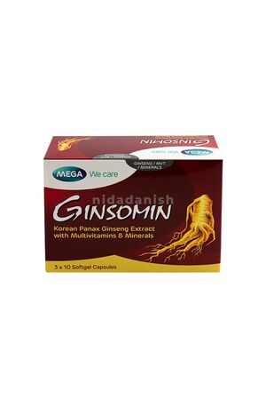 Mega Multi-Vitamins Ginsomin 30 Capsules 3220 NV