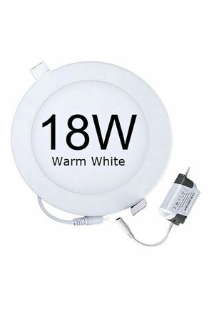 Rother Electrical LED Round Panel Light 18W Warm White RLE18116