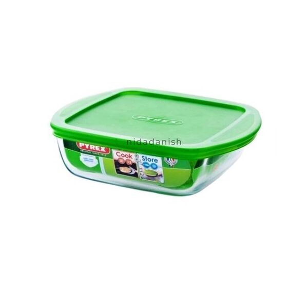 Pyrex Cook & Store Square Dish With Lid 1L 20 cm 211P000-6146