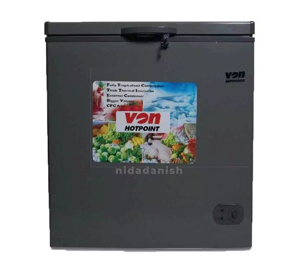 VON Hotpoint Chest Freezer 150L VAFC 19DUS - Grey