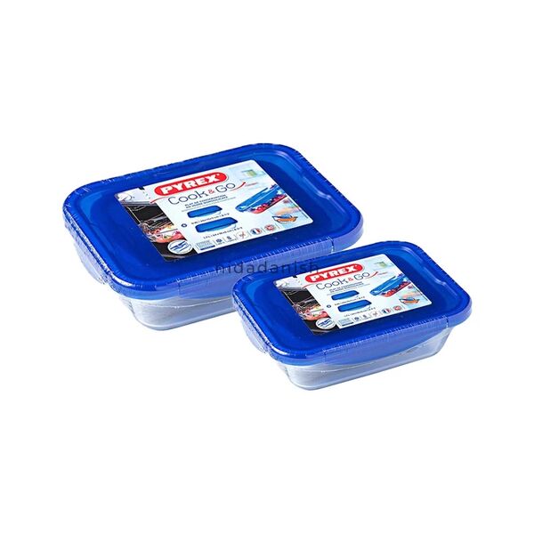 Pyrex Cook & Go 2pc Rectangular Dish With Lid 912S904-6145