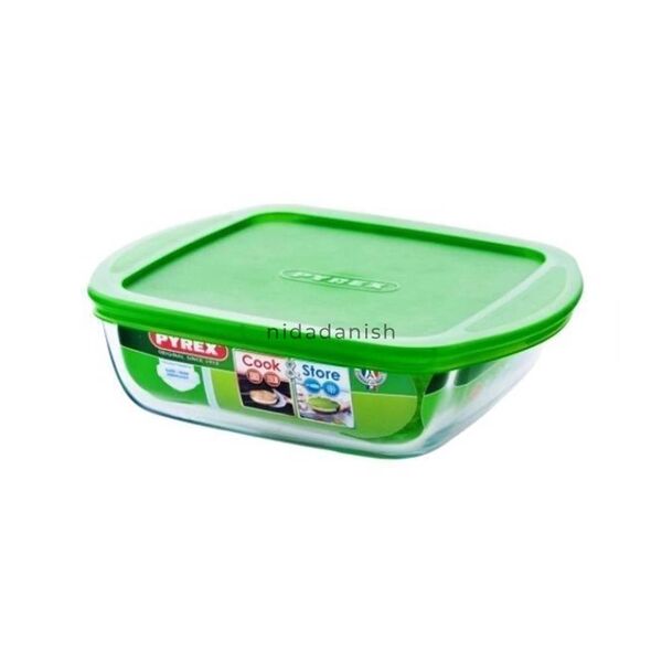 Pyrex Cook & Store Square Dish With Lid 1L 20 cm 211P000-6146