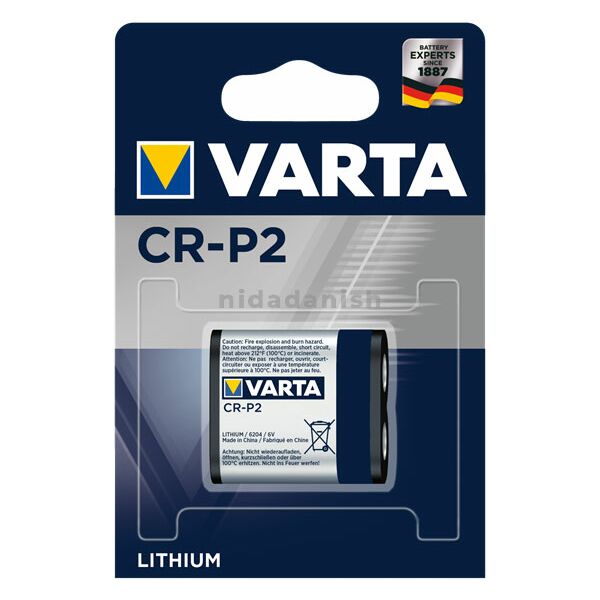 Varta Battery Photo Lithium CR P2 8682