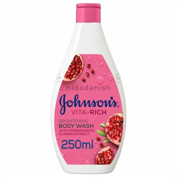 Johnsons Vita Rich Brightening Pomegranate Body Wash 250mls 20767