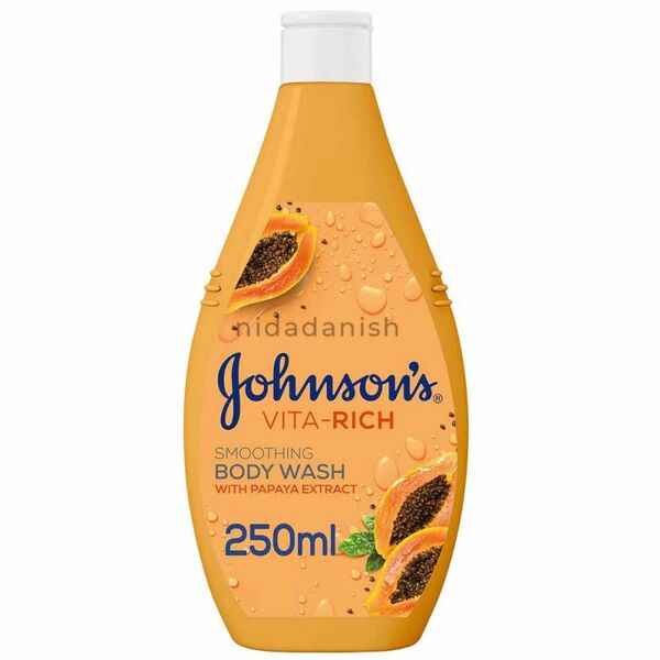 Johnsons Vita Rich Smoothing Papaya Body Wash 250mls 20765