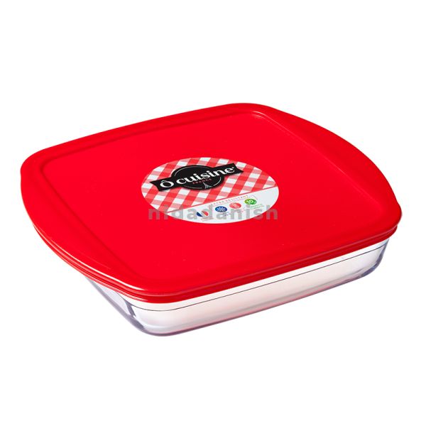 Ocuisine Square Dish + Red Lid 2.2L 212PC00-1045