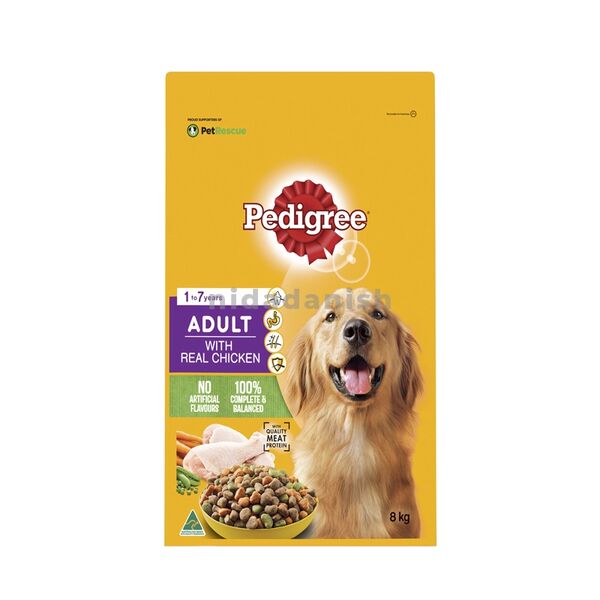 Pedigree Adult 8kg Chicken Dog Dry Food 10099539