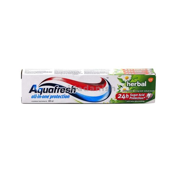 Glaxo Aquafresh Toothpaste 100ml Herbal 11077