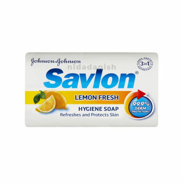 Johnsons Savlon Hygiene Soap Lemon Fresh 175gm 21016