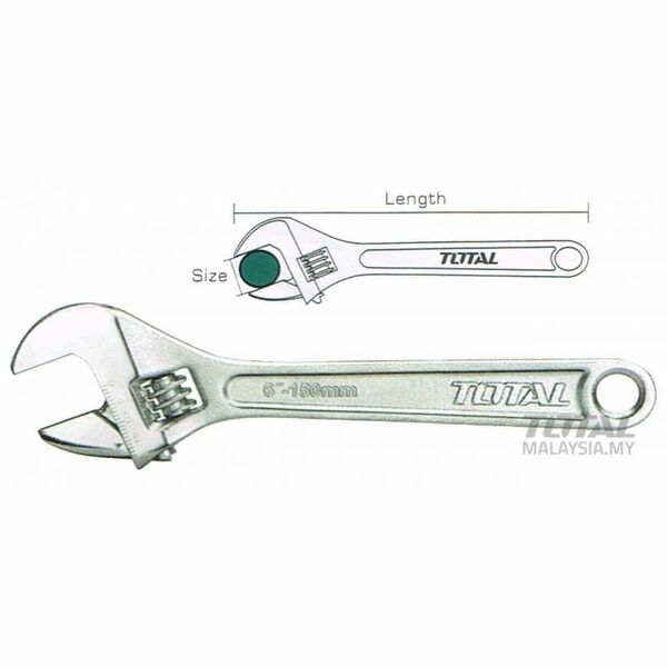 Total Adjustable Wrench 8” THT101083