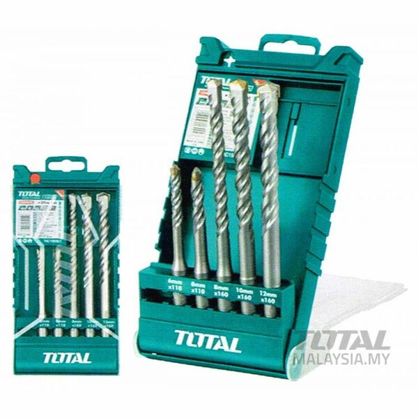 Total Hammer Drill Bit Set for Wall TAC190501