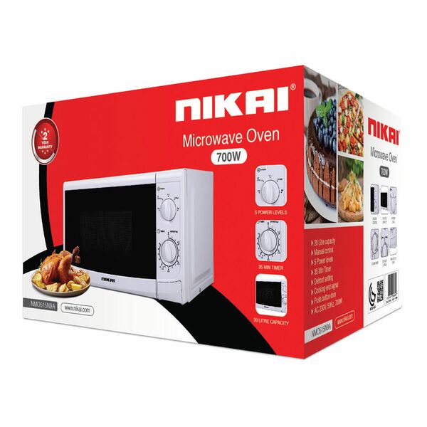 Nikai Microwave 20L Manual 700w NMO515N9A
