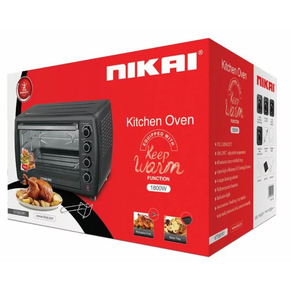 Nikai Electric Oven 55L 1800W with Rotisserie NT5501R1
