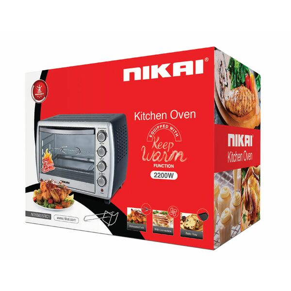 Nikai Oven 65L with Convection & Rotisserie 2000w NT6500SRC1