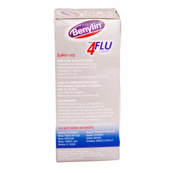 Benylin Four Flu Syrup 200mls 370 NV