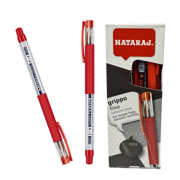 Nataraj Grippo Pen 0.7mm Red