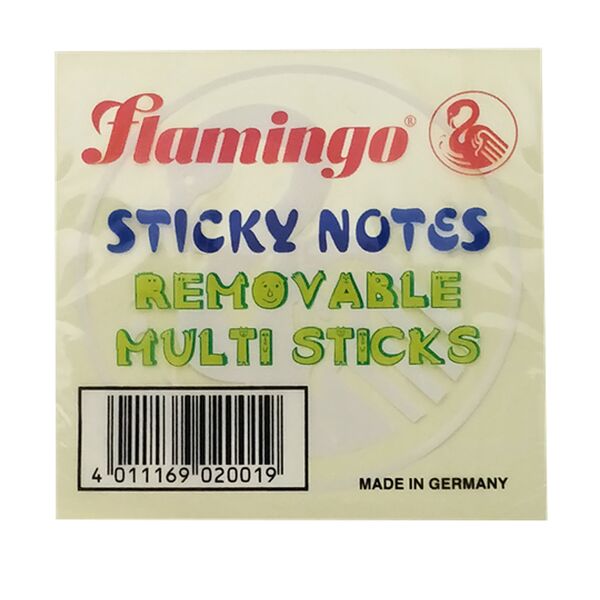 Flamingo Self Stick Note 3 X 4inches P04146