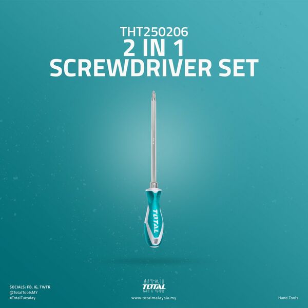 Total Screwdriver Set 2in1 THT250206