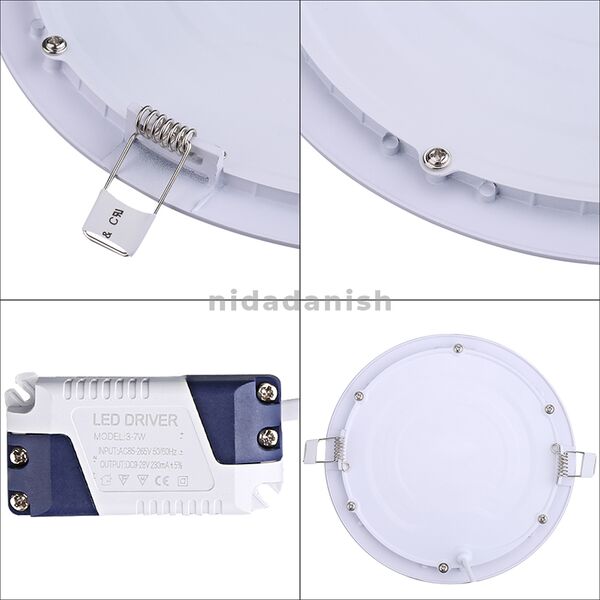 Rother Electrical LED Round Panel Light 9W Warm White RLE18113
