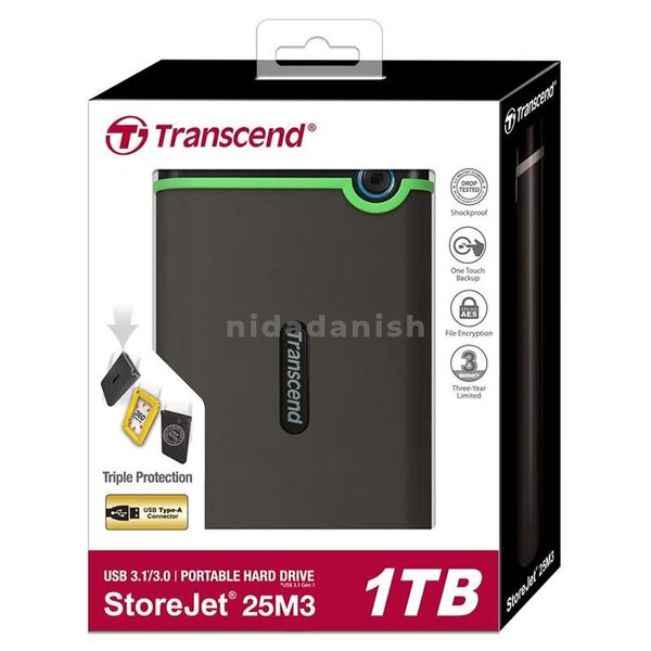 Transcend USB External Hard Drive 1TB 3.0