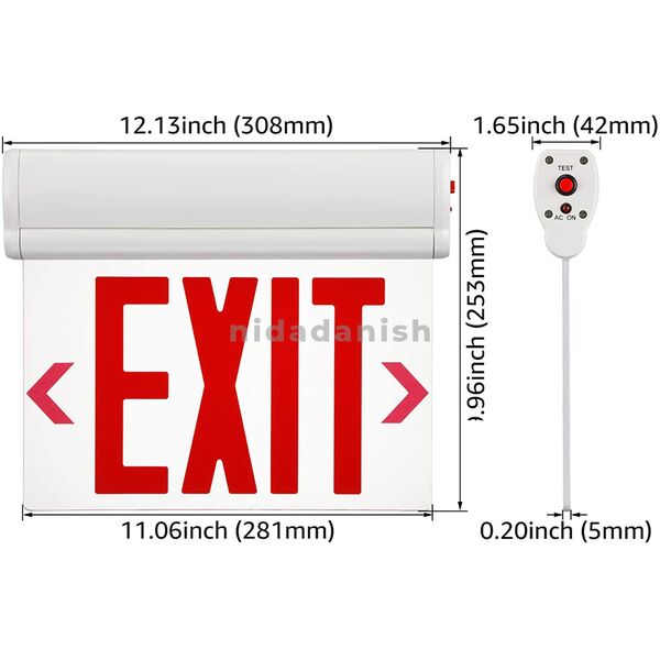 Rother Electrical LED Emergency Exit Sign 2W RLE50405E