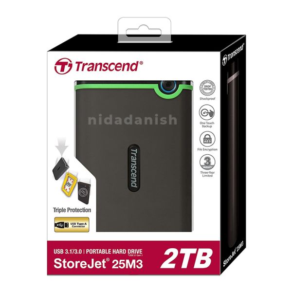 Transcend USB External Hard Drive 2TB 3.0